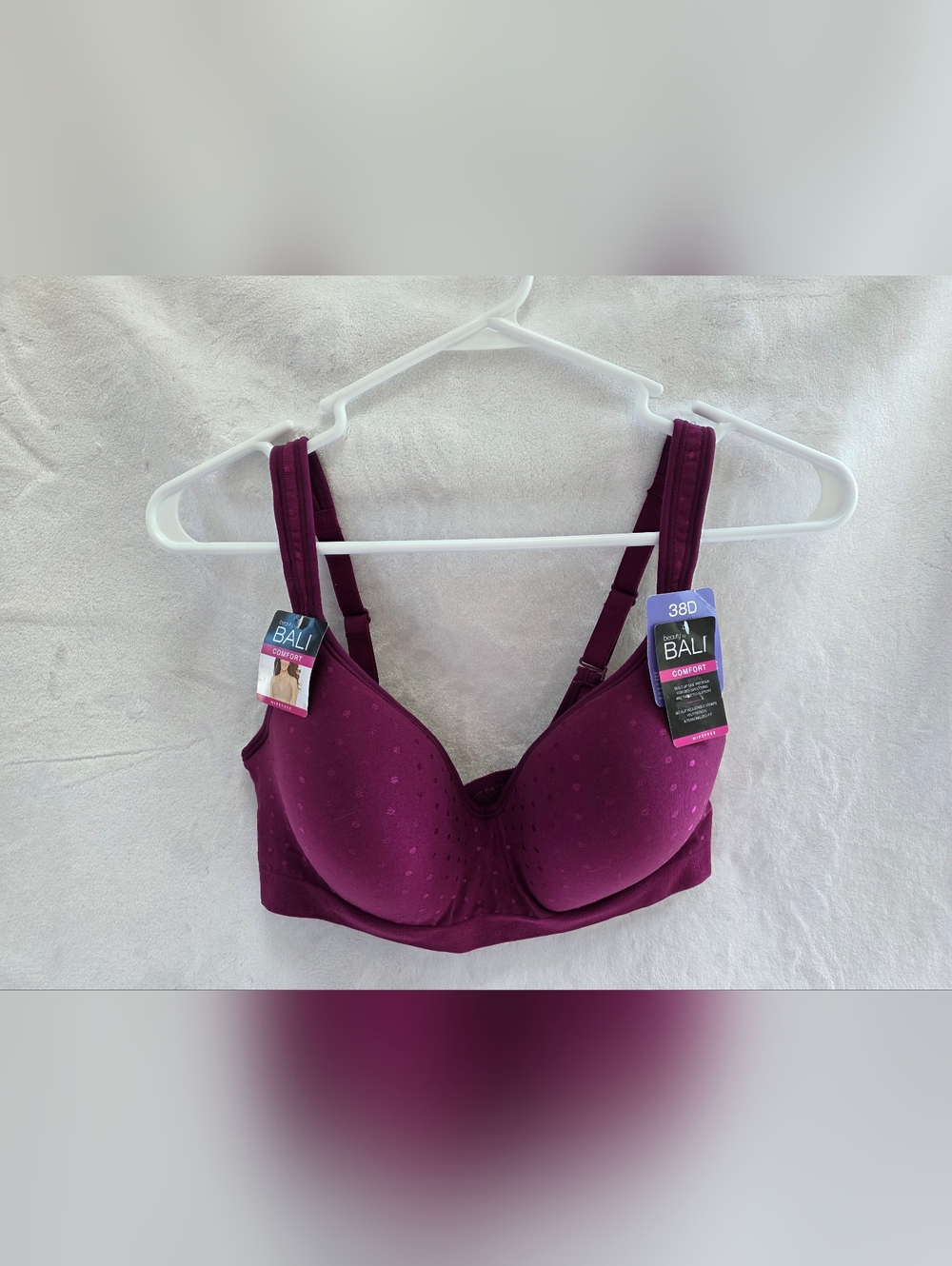Bali Comfort Wirefree Bra Women's Size 38D